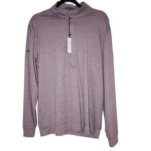 NWT Matte Grey Hightower Half Zip in Cab Heather. Men's size medium
